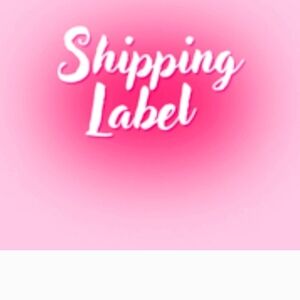 Pink Shipping Label